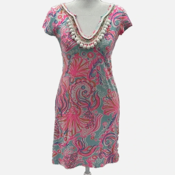 Lilly Pulitzer Harper Cotton/Linen Dress in Pink Pout - Size XXS - Picture 2 of 8